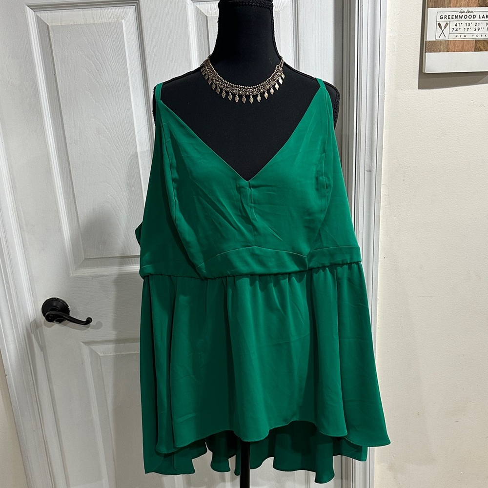 Emerald Green Sleeveless Top